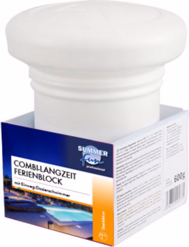 Summer Fun Combi Blocco vacanze a lunga durata 600 g - con dosatore galleggiante