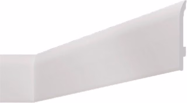 Battiscopa decorativo in PVC Serie Luxstyl mod. L759 Bovalacci colore bianco, confezione da 32 pezzi, H: 7,5 cm, L: 2 m, P: 0,9 cm