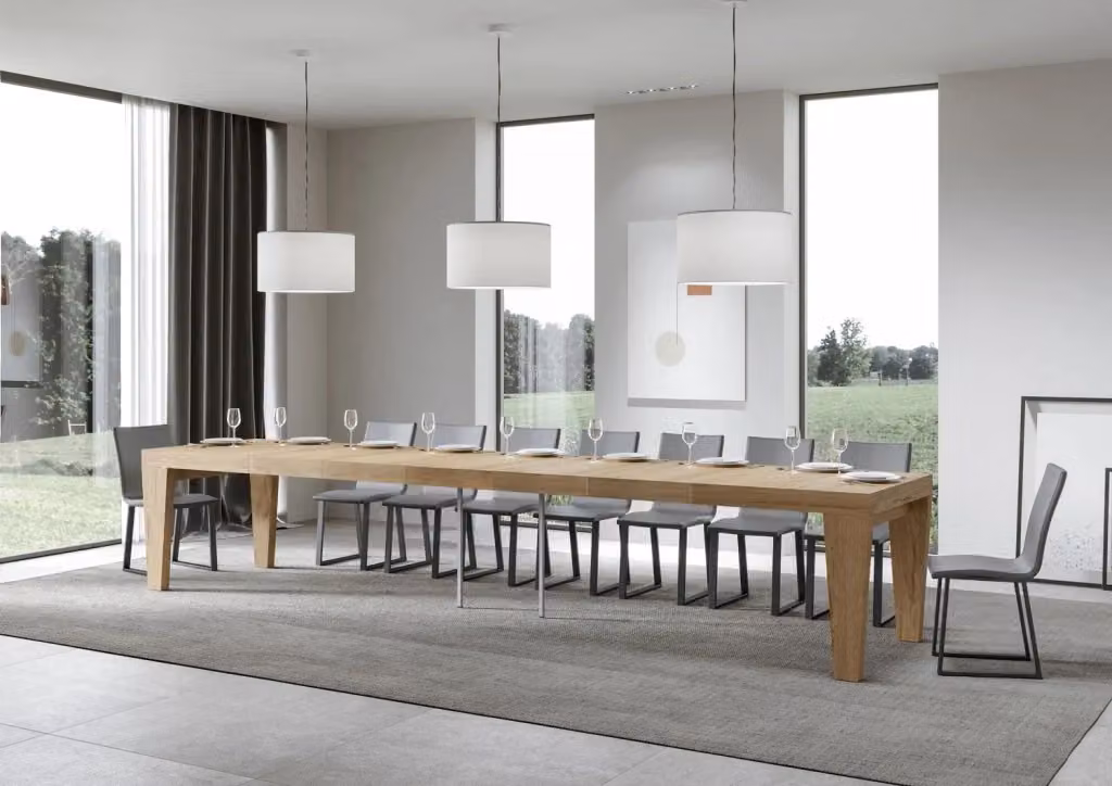 Tavolo allungabile Spimbo Premium Itamoby in rovere natura, L: 140-400 cm, P: 90 cm – 2