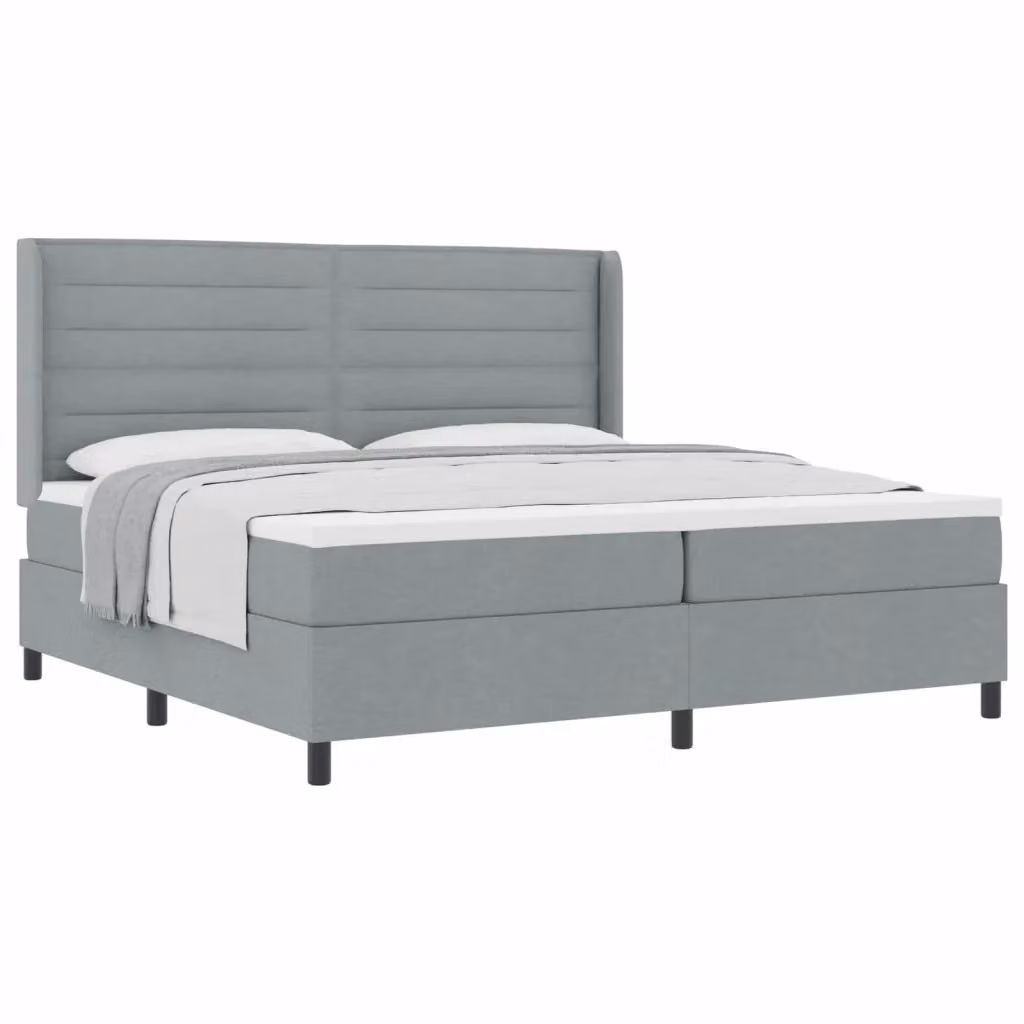 Letto ibrido con molle e schiuma vidaXL Grigio L: 200 cm, P: 200 cm, H: 280 cm – 2