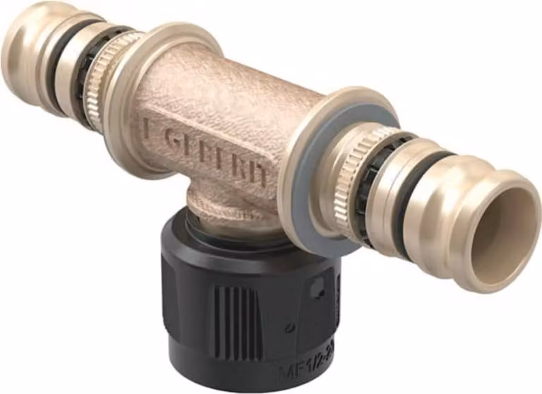 Geberit Mepla, raccordo a T di transizione con MasterFix Rg d26-MF20-d20