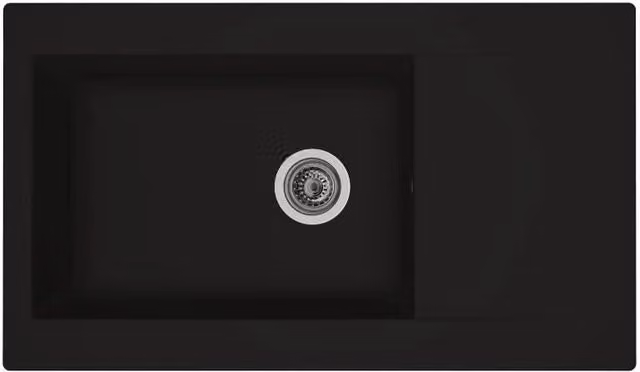 Sink Einna 1 grande vassoio nero