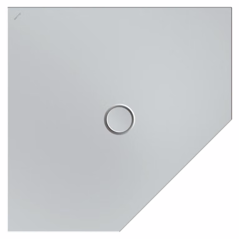BetteFloor Caro receveurs de douche pentagonaux avec BetteGlasur Plus, 1000x1000mm, 7211-002PLUS, 7211-002PLUS