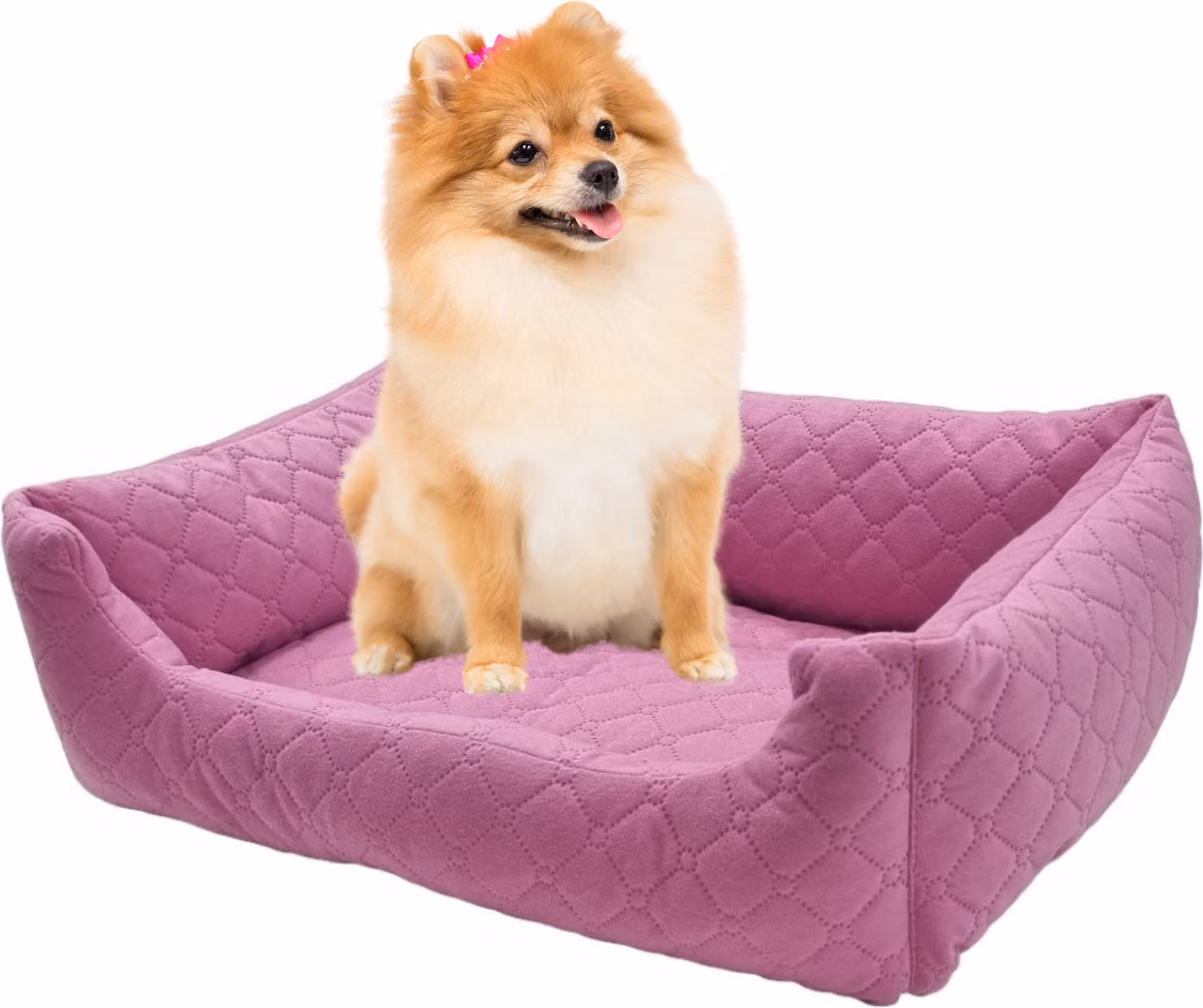 letto per cani e gatti 70 x 60 cm rosa