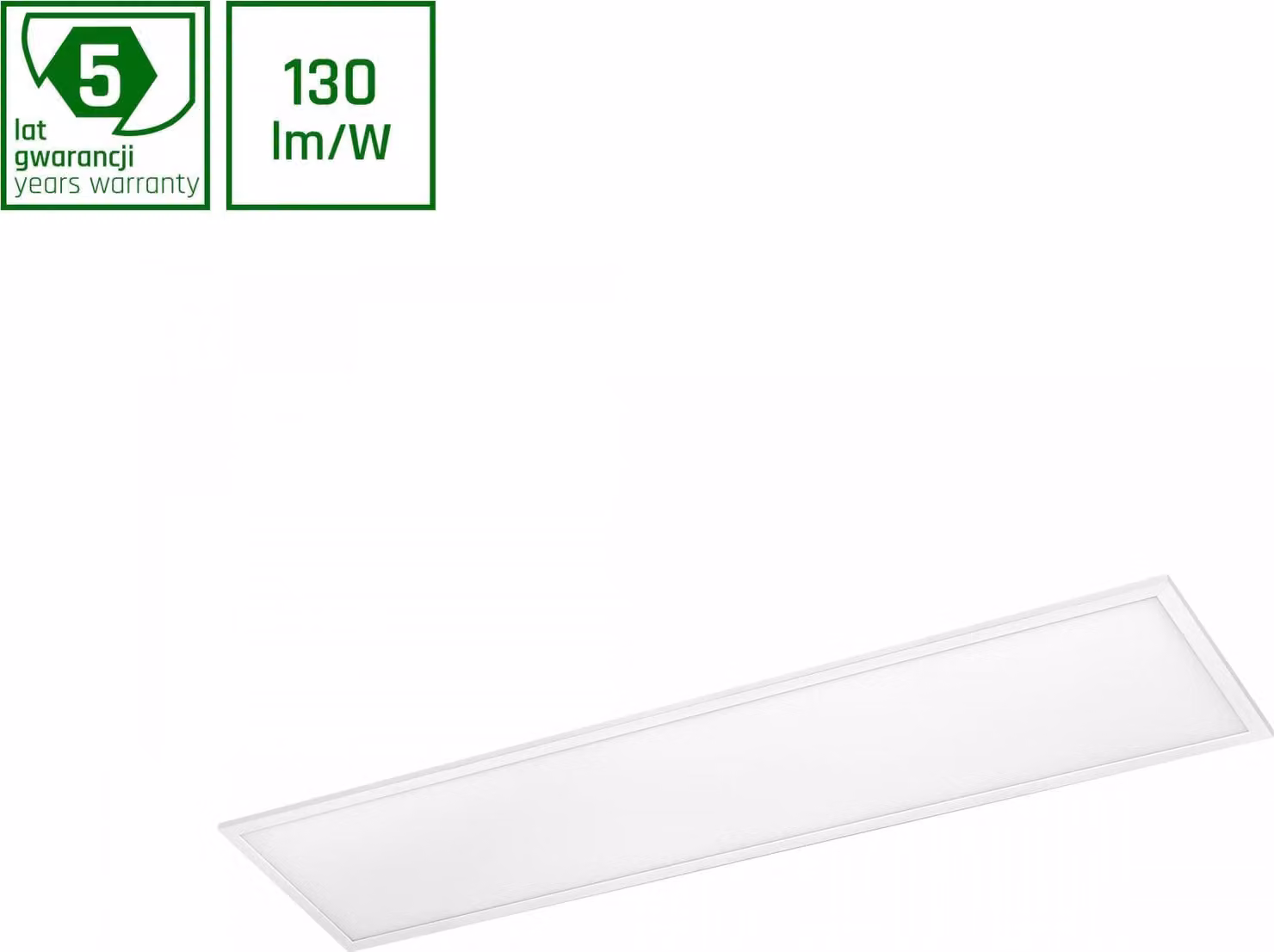 Pannello LED Spectrum ALGINE, retroilluminato, 40W, con driver Philips, forma rettangolare, dimensioni 30x120cm, luminosità 5200lm, angolo di illuminazione 120°, grado di protezione IP20, luce calda 3000K
