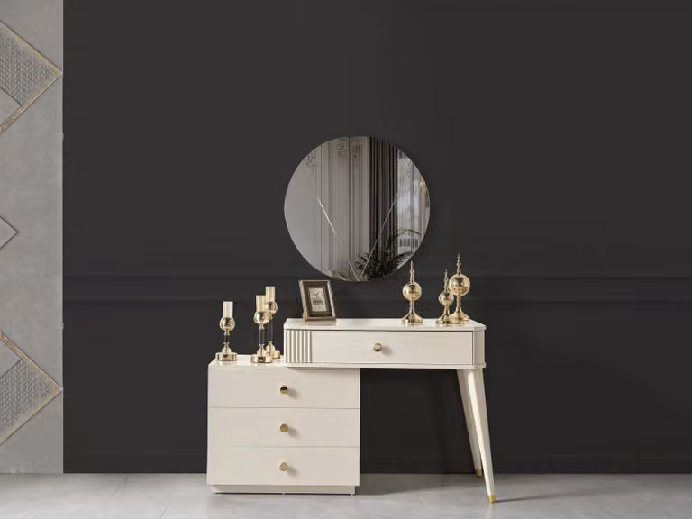 Konsolen Tisch Schlafzimmer Sideboard Konsole Schminktische Holz Beige