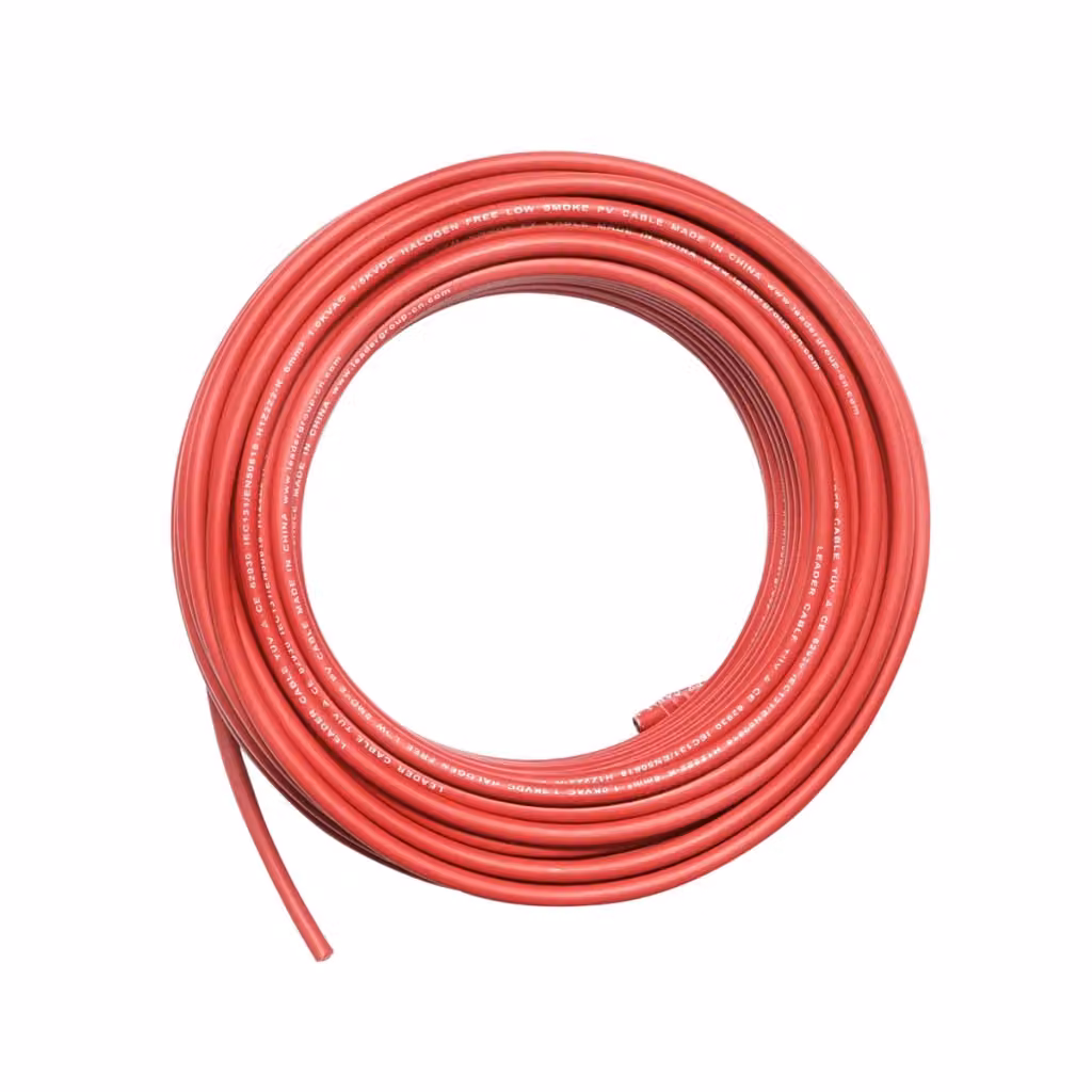 Rotolo di cavo per pannello solare Leader rosso 6 mm x 50 m 1,5 KV H1Z2Z2-K – 2