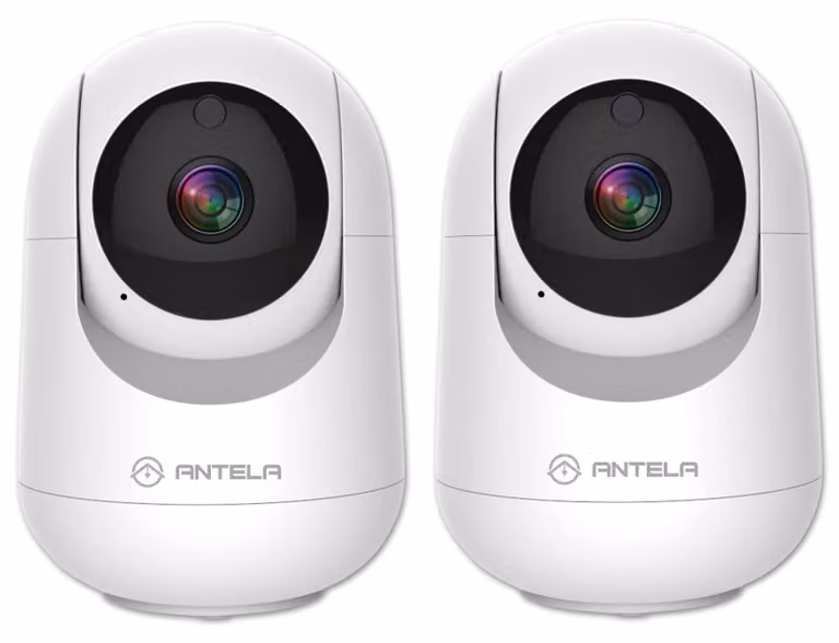 2 telecamere IP Wi-Fi 1080P, 2,4 GHz/5 GHz, con rilevamento del movimento e audio bidirezionale