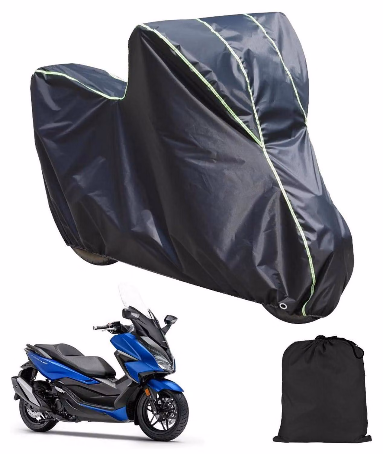 Copertura impermeabile per moto, in tessuto Oxford 210D, adatta per Honda Forza 350, 125, SH 350i. Protegge dalla pioggia e dalla polvere