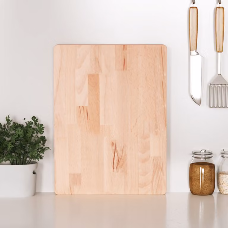 Tagliere rettangolare vidaXL in legno di faggio marrone L: 40 cm, P: 30 cm, H: 4 cm