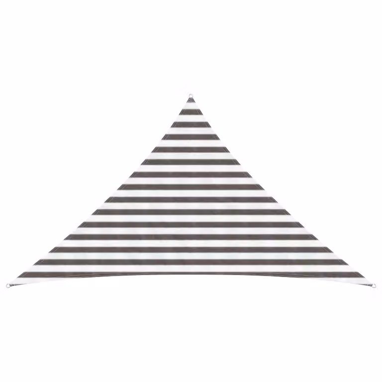 Telo Ombra Triangolare vidaXL in HDPE Grigio o Bianco L/P/H: 2,5 x 2,5 x 3,5 m
