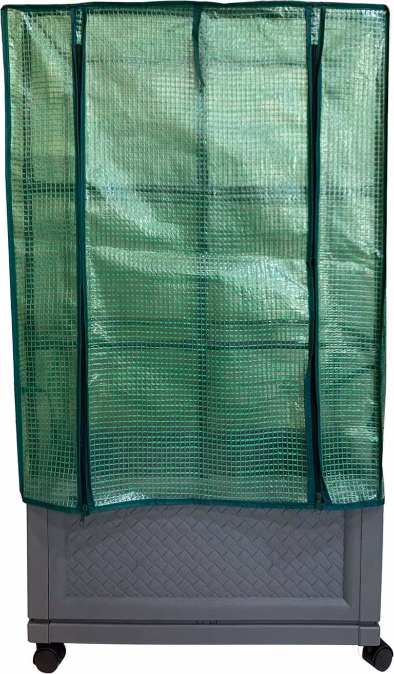 Fioriera con griglia rampicante e copertura in plastica Nessa 60x30 cm