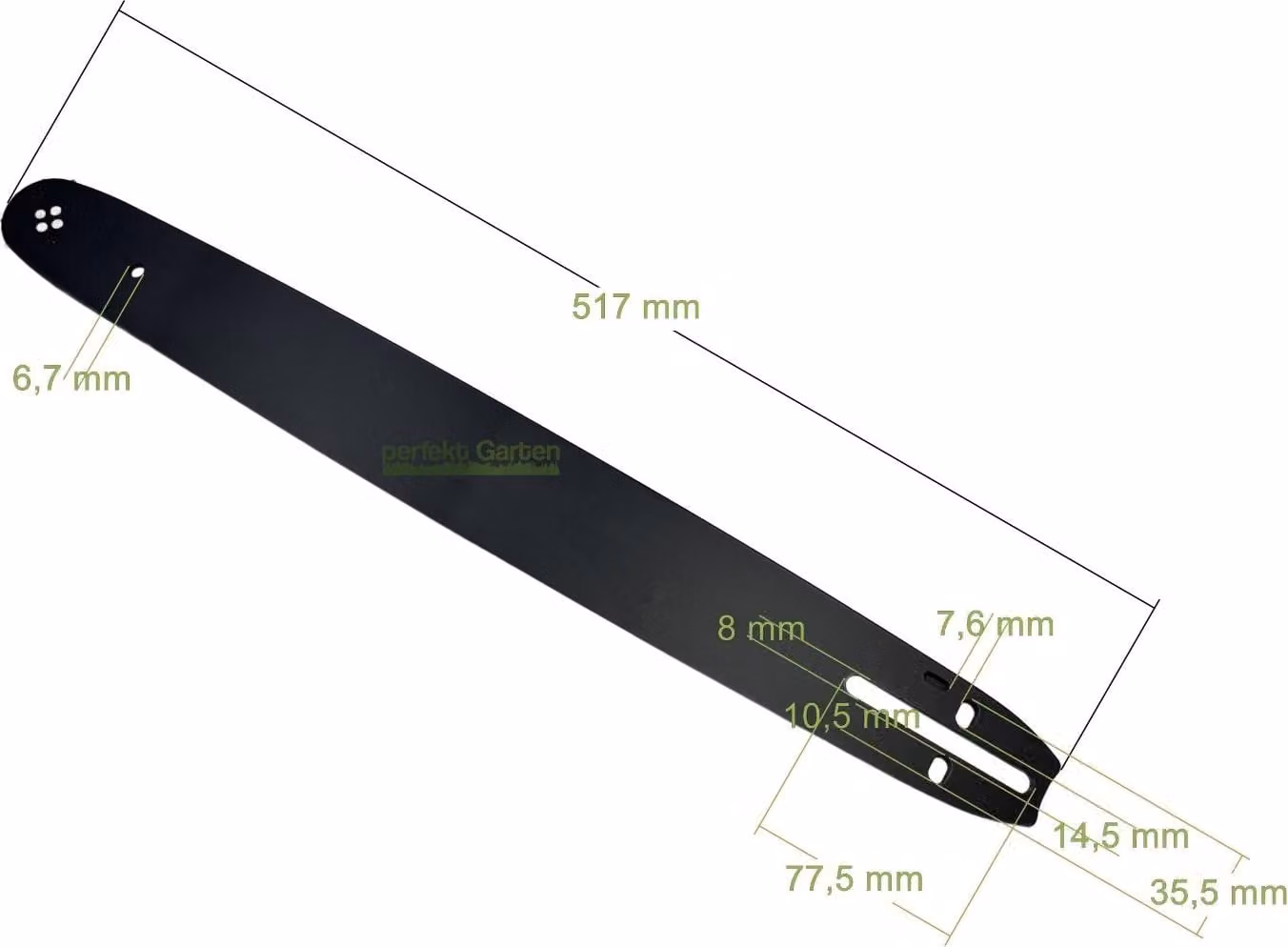 45cm; 1,5mm; 0,325"; 72 TG Spada per Parkside PBKS 53 B3 / BE18-72-5810P