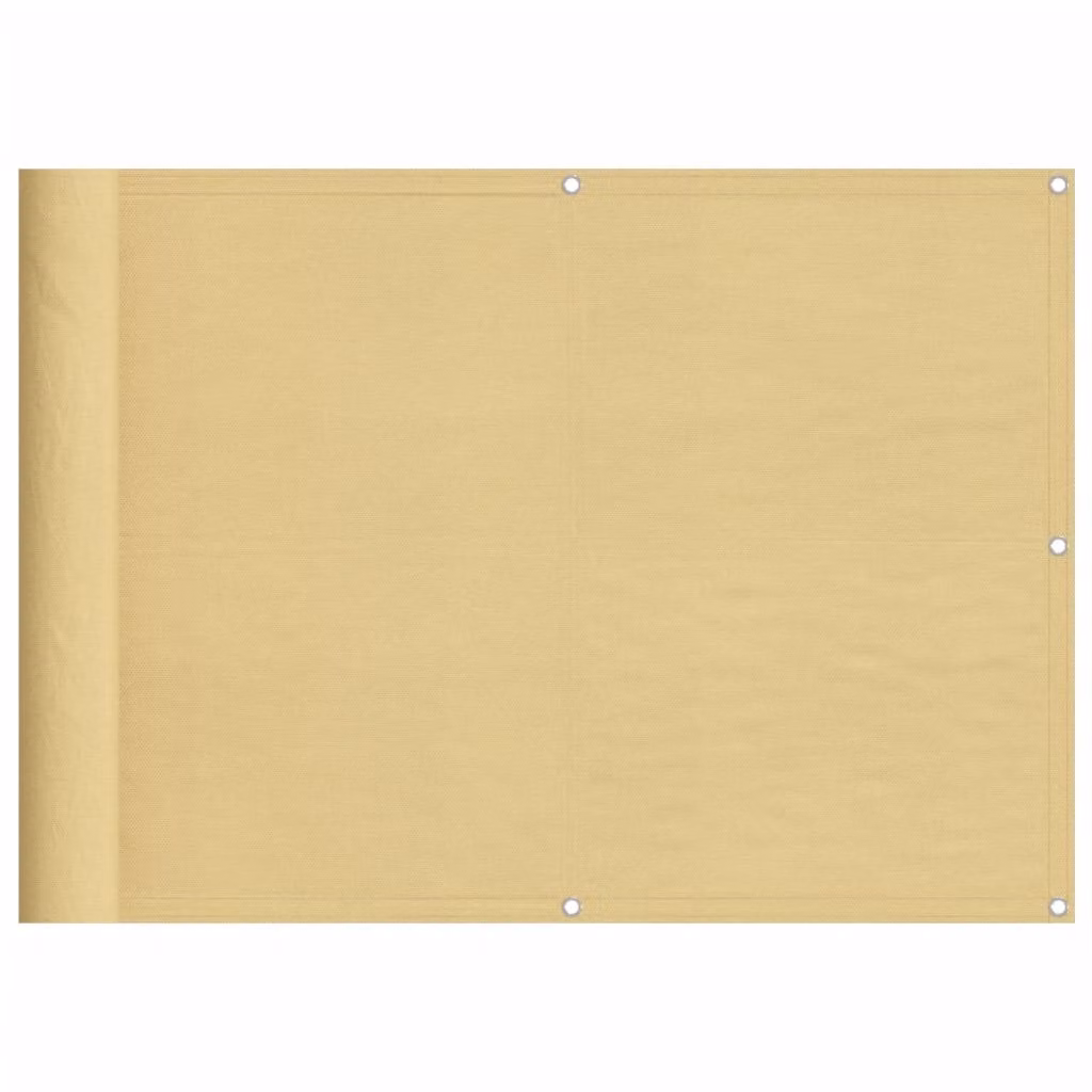 Paravento da Balcone Sabbia 75x300 cm 100% Poliestere Oxford
