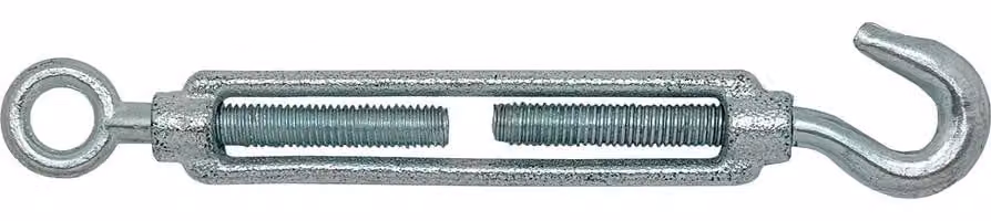 Tenditore ad anello con gancio DIN-1480 Tns01, acciaio zincato, M8