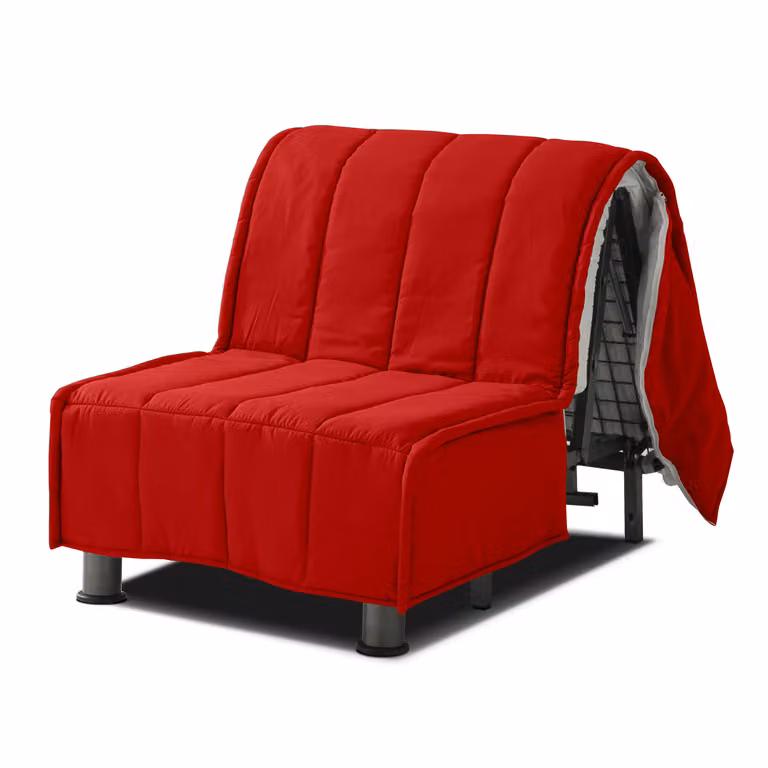 Copertura Divano Letto + Cuscini EVENING 80x190 cm Rosso