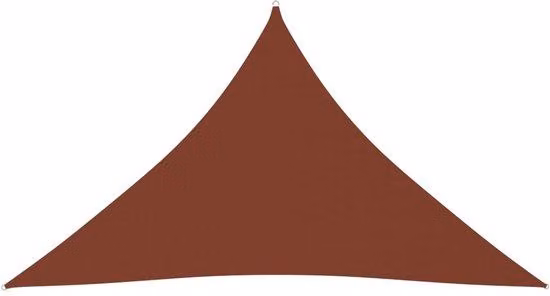 Ombrellone in terracotta - 3,5 x 3,5 x 4,9 m - Tessuto Oxford - Resistente all'acqua e ai raggi UV - Incollato conPoliuretano- Corde e fissaggio in acciaio inossidabile inclusi