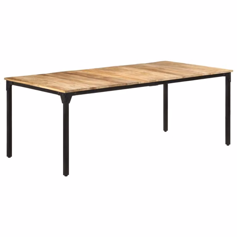 Maison Exclusive - Tavolo da pranzo 200x100x76 cm, legno di mango grezzo