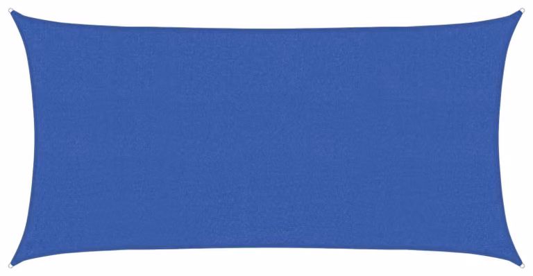 Telo in plastica HDPE, colore blu, dimensioni 2,5 x 6 metri