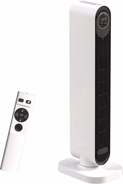 Termoventilatore in ceramica XYLO 2000W con telecomando, timer e oscillazione, Bianco – 1