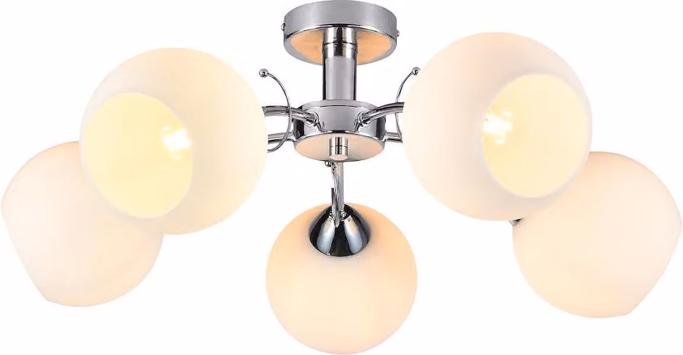 Lampada da soffitto Milagro OSLO 5xE27 cromata