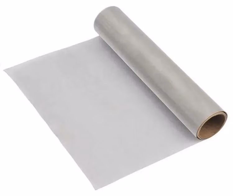 Griglia metallica, acciaio inossidabile 304, design a 30 maglie, colore argento, dimensioni 40x100 cm