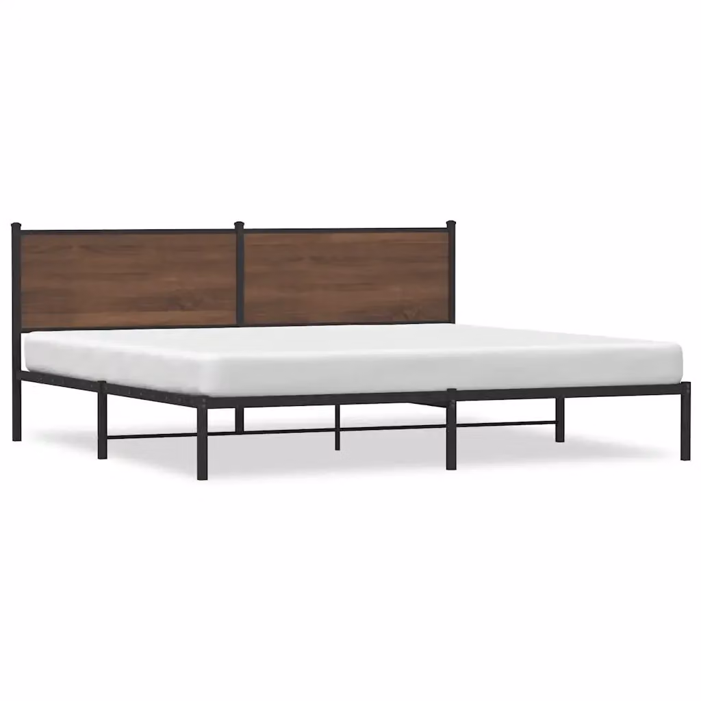 Giroletto vidaXL in metallo color rovere marrone L: 198 cm, P: 91,5 cm, H: 207 cm – 2
