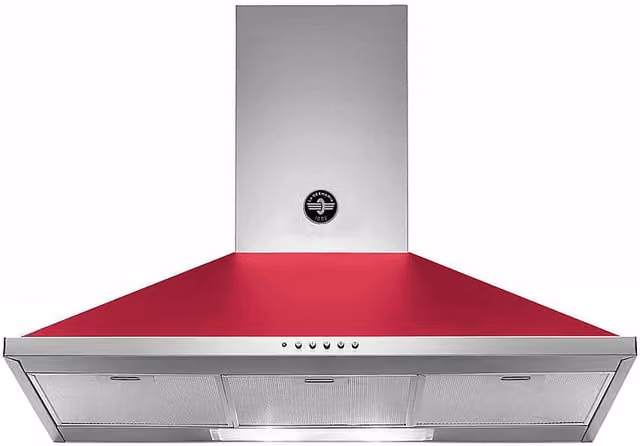 Cappa aspirante da parete La Germania KPL90PLAG1VIA in acciaio inox color argento con potenza di aspirazione 600 m3/h, L: 90 cm