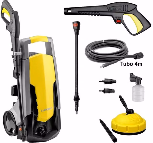Idropulitrice acqua fredda Lavorwash RIDE 120 2U + PATIO L25 gialla