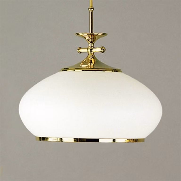 ORION Lampada a sospensione Empira, dimmerabile, Ottone / Oro, Soggiorno / Sala da pranzo, Metallo, Antico, Lampada a sospensione