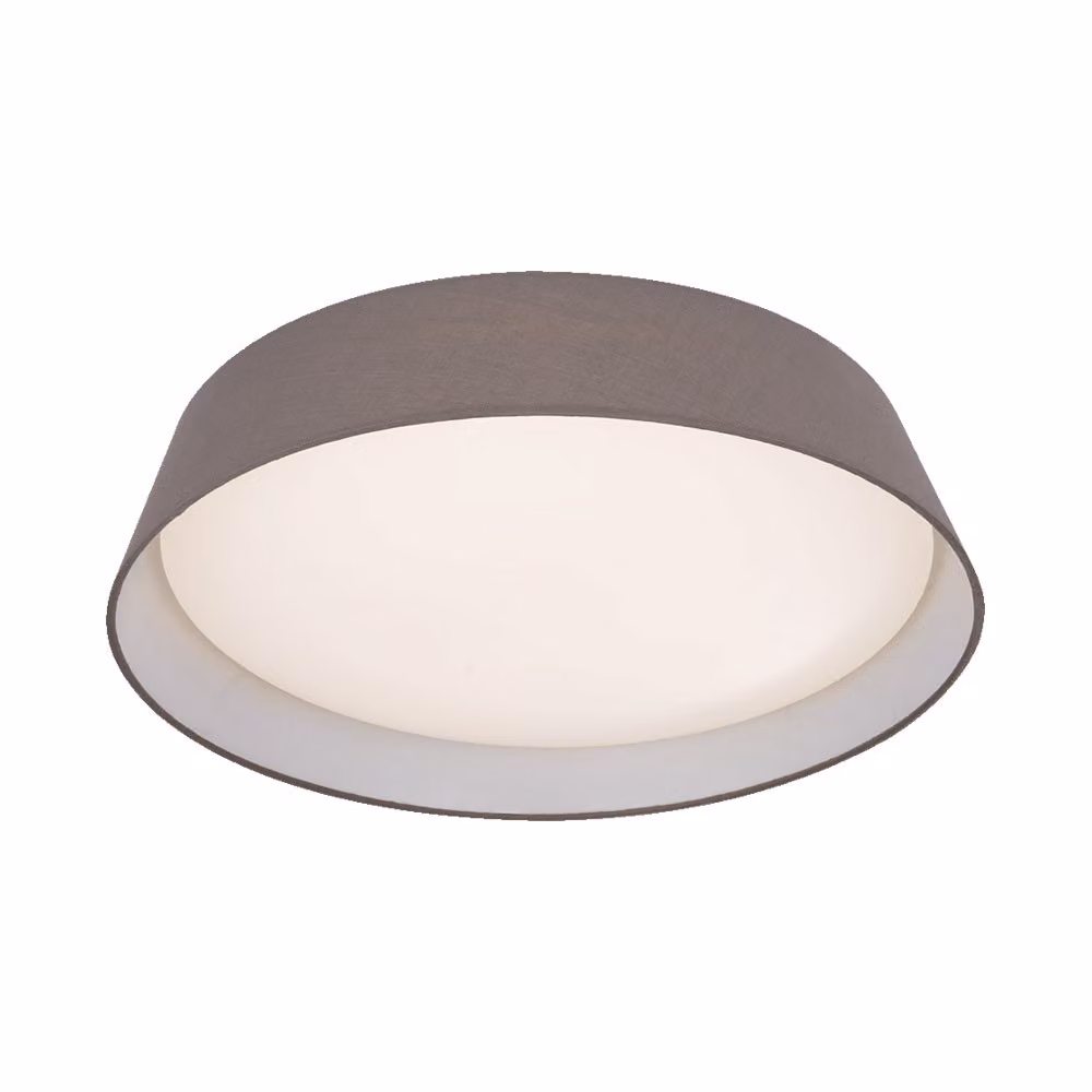 Plafoniera LED VASCO 24W 4000K Ø 42,5 cm metallo/plastica/tessuto