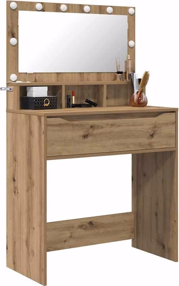 Tavoli da Trucco per Camera da Letto Rovere artigianale