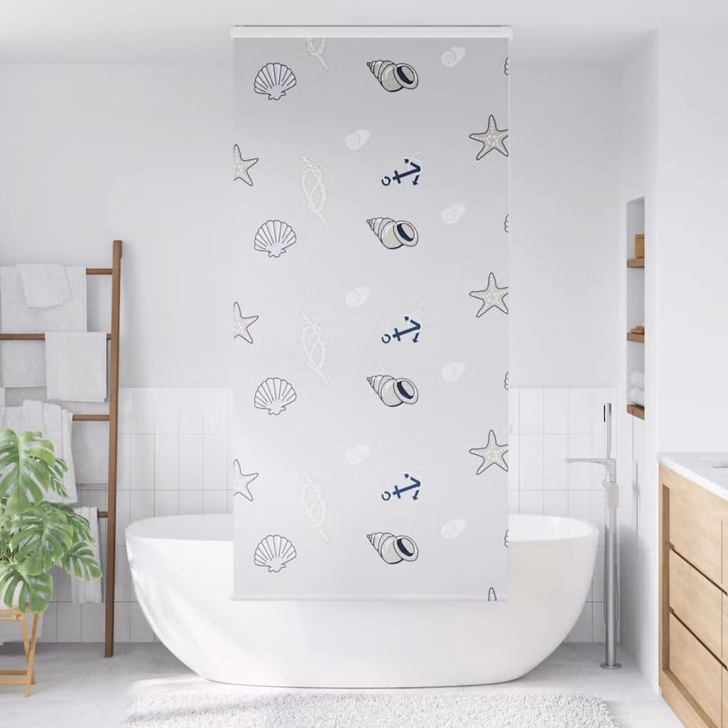 vidaXL Tenda a Rullo Doccia Cassonetto 90x240 cm Larghezza Tessuto