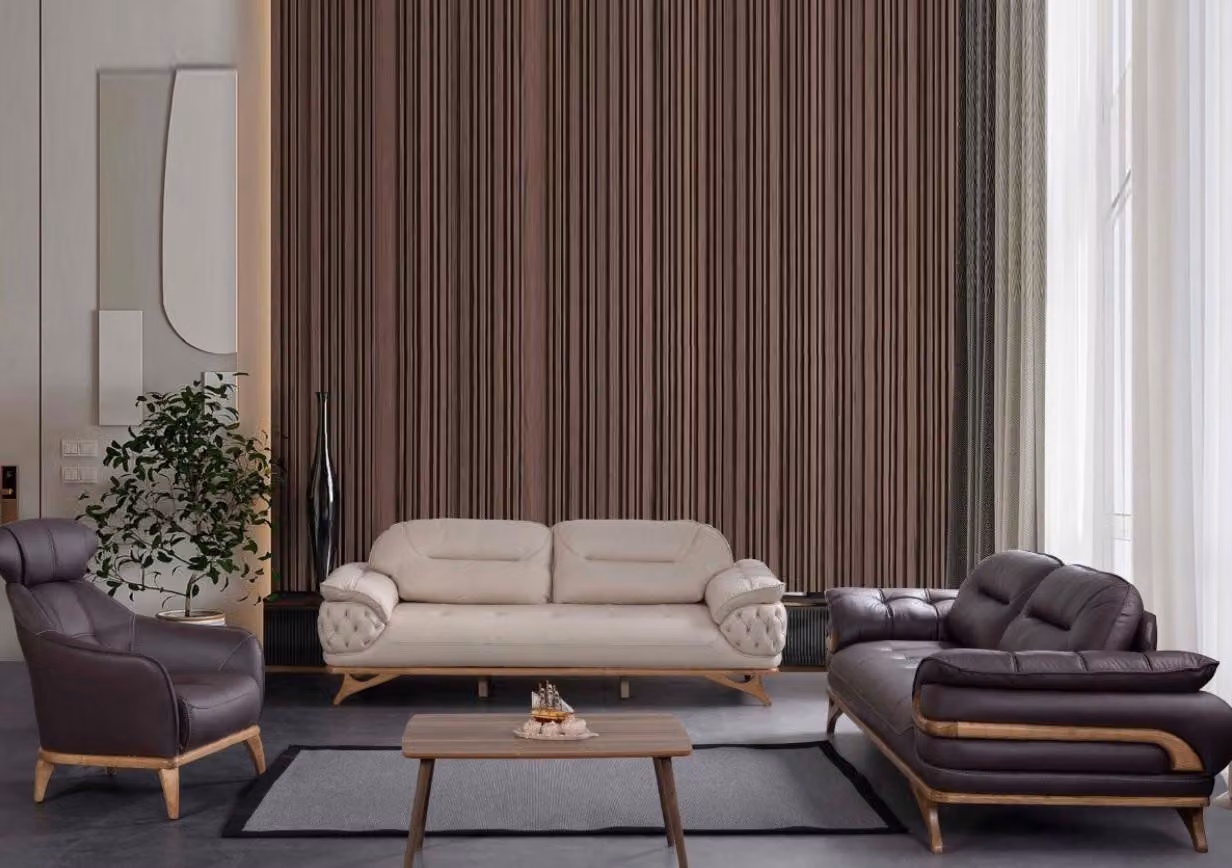 Wohnzimmer Möbel Designer Sofagarnitur Dreisitzer Sessel Sitzgruppe