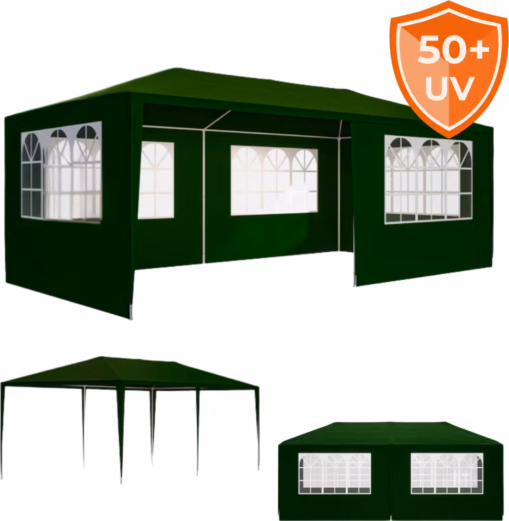 Tenda per feste NEAPOL, 3x6m, verde