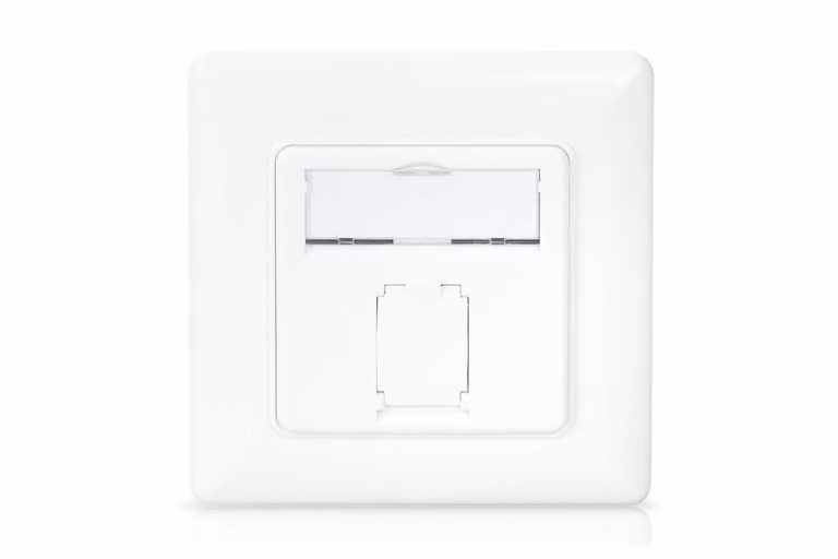 DIGITUS DN-9010/8-1 Scatola da incasso DIGITUS Cat. 6A, classe EA, 1x RJ45, bianco puro
