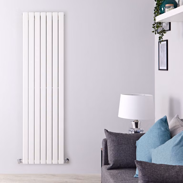 Radiatore di Design Verticale Bianco - 1780mm x 490mm - Pannello Singolo - Delta