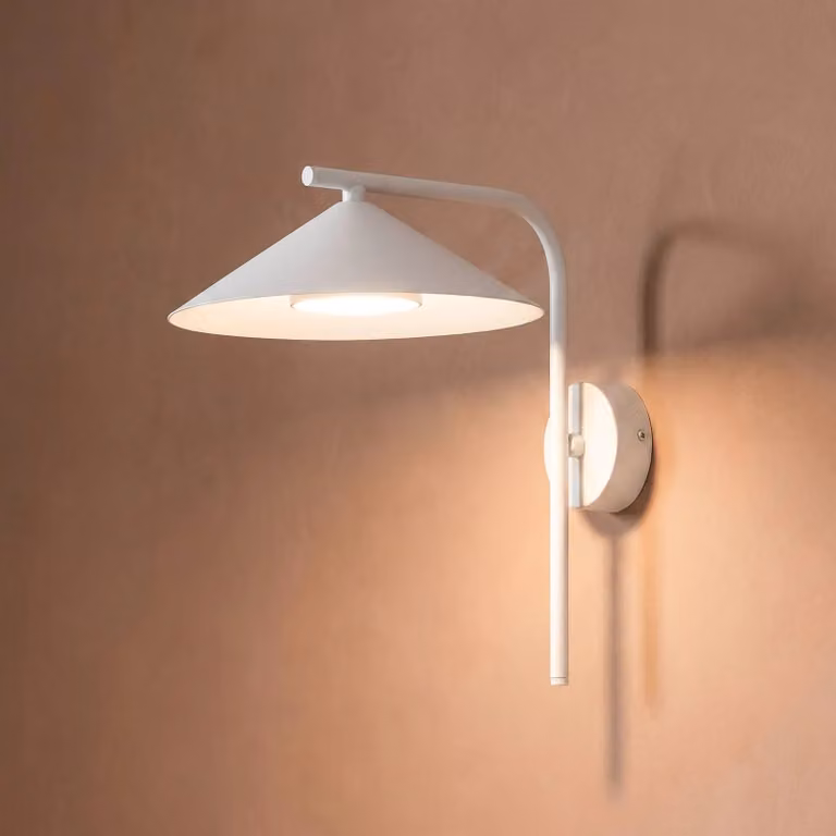Applique da parete Lume S TK Lighting, dimmerabile, Alluminio / Grigio / Zincato, Soggiorno / Sala da pranzo, Metallo, Moderno, Applique