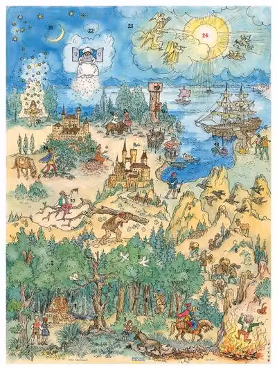 Calendario dell'Avvento "Viaggio tra le fiabe"