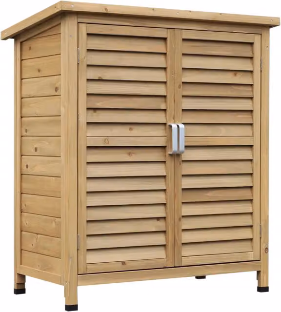 EasyComfort Casetta da Giardino in Legno di Abete Marrone con Tetto in Bitume, L/P/H: 87 x 46.5 x 96.5 cm