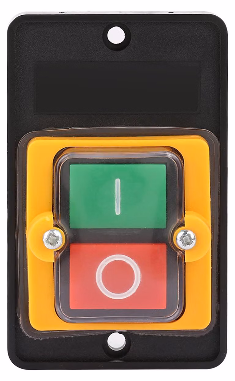 Interruttore a pulsante, impermeabile, AC 220 V/380 V, 10 A, senza alloggiamento