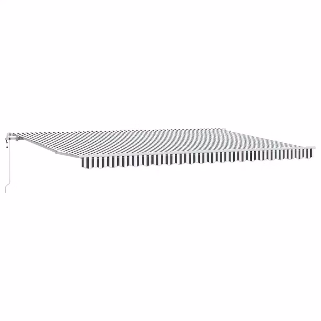 Tenda da sole retrattile automatica Videx in alluminio e poliestere, colori antracite e bianco, L: 500 cm, P: 300 cm – 2