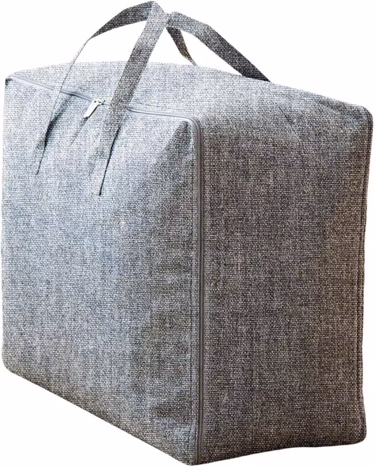 Set di 2 sacchi di stoccaggio XXL, capacità 84 litri, dimensioni 60 x 50 x 28 cm, impermeabili, ideali per riporre abbigliamento