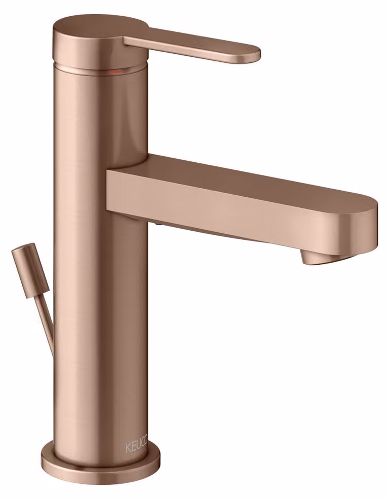 KEUCO IXMO Flat Mitigeur monocommandé pour lavabo 100, avec vidage à tirette, saillie 109mm, 59502293000, 59502293000