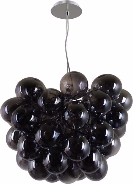Italux Bento lampadario moderno cromo/nero 8xG9 PND-7273