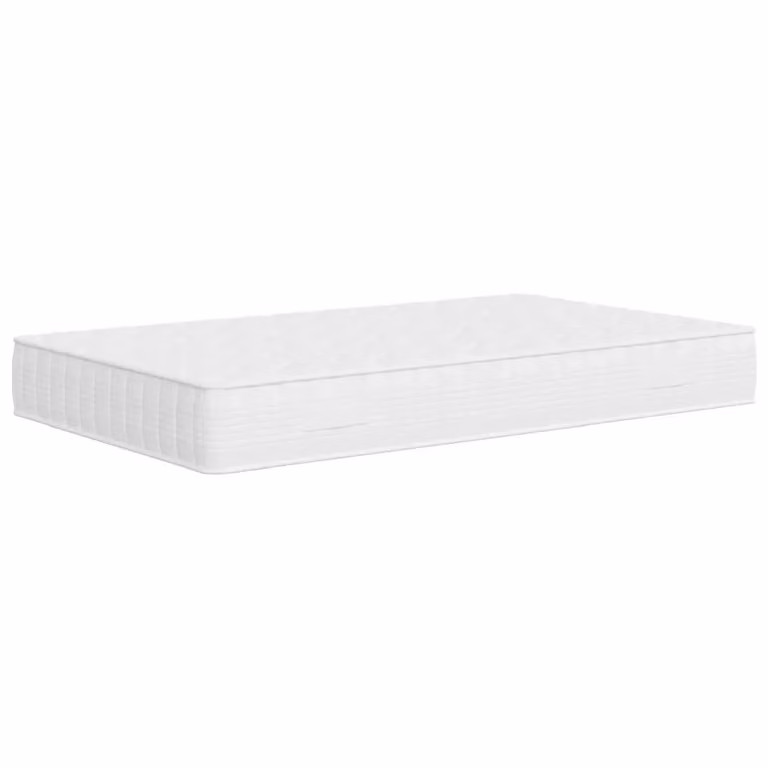 Materasso a molle insacchettate vidaXL bianco e nero, H 25 cm, L 120 cm x P 200 cm