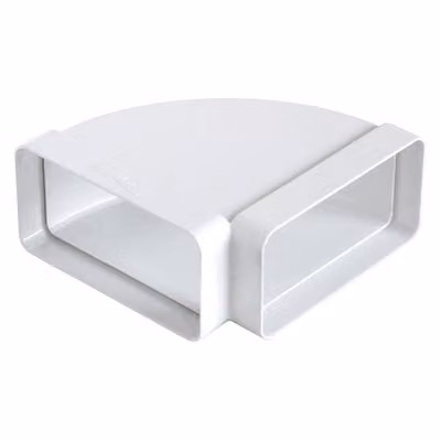Curva orizzontale per tubo cappa FF in abs FIRST 120x60 mm