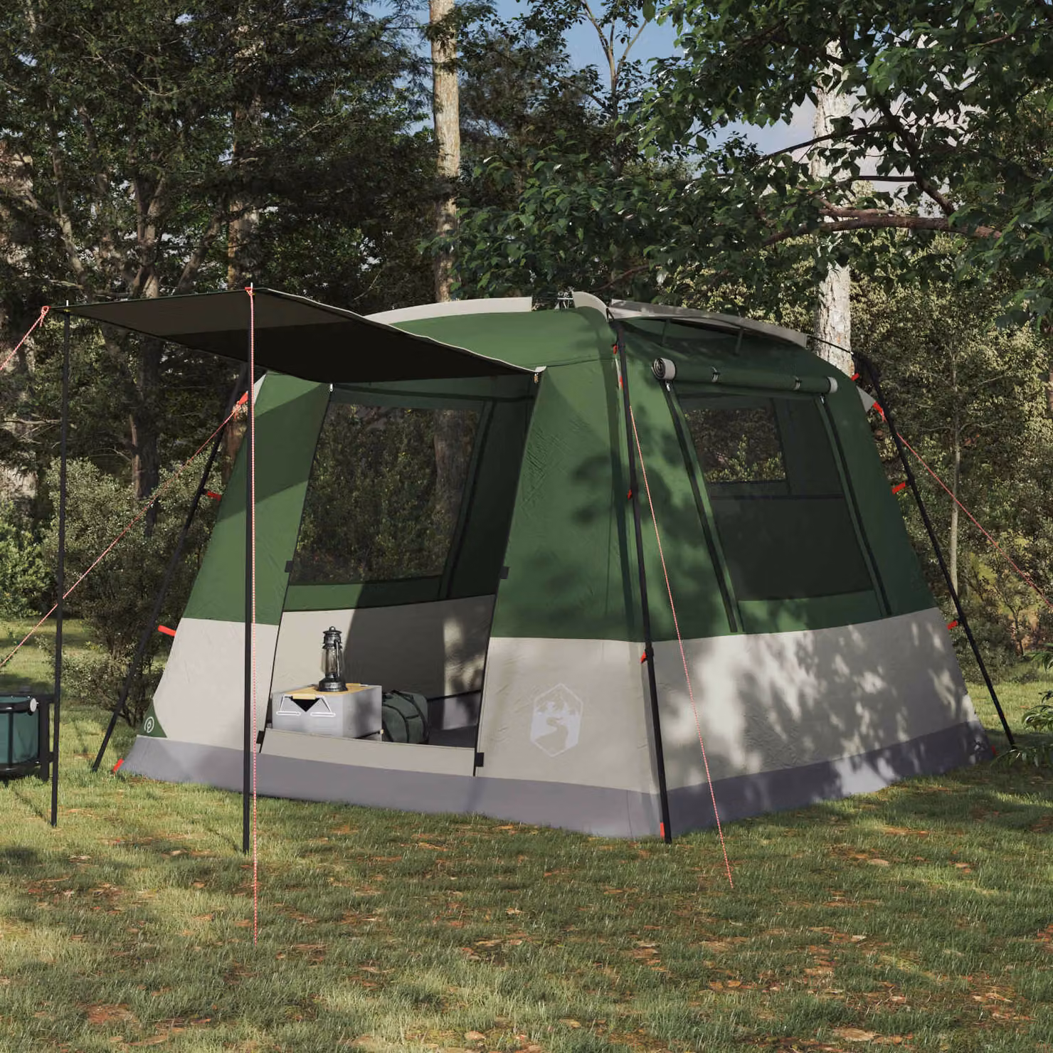 Tenda Party vidaXL Verde per 10 persone in poliestere