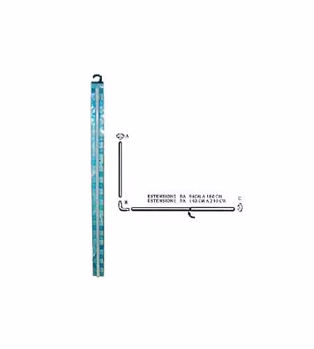 Tubo Tende Doccia  80+ 94/180 Estens. Aglaia 02619