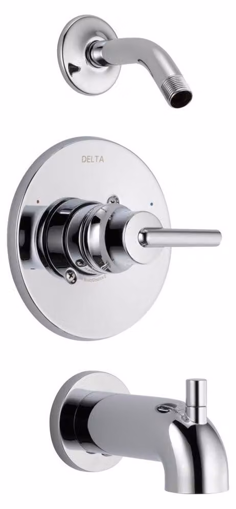 DELTA, miscelatore T14459-LHD, finitura cromata, dimensioni 8.00 x 6.50 x 8.00 pollici